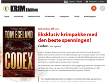 Tablet Screenshot of krimklubben.no